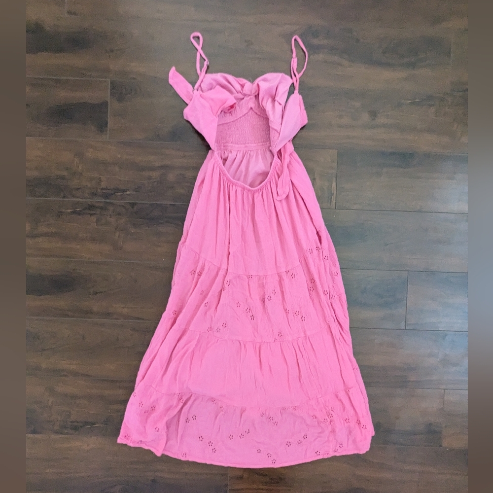Hollister Pink Long Summer Dress - Picture 2 of 5
